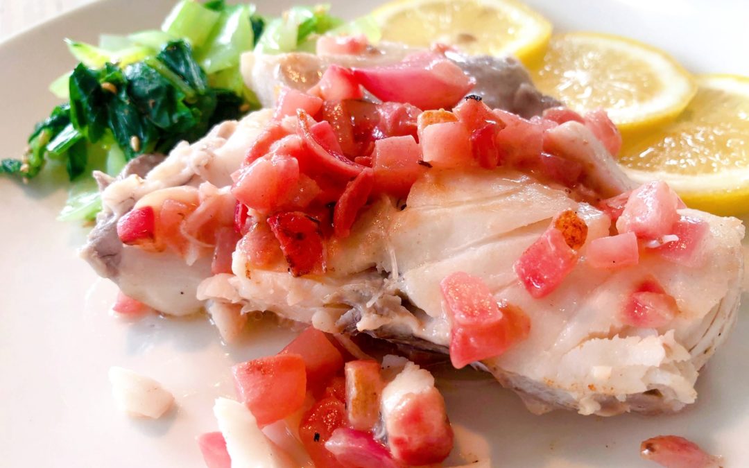 マッジョーレ湖からのレシピ：お魚とラディッシュを使ったレモンの前菜